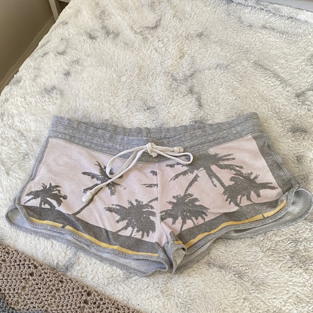 American Eagle Outfitters Terry Cloth Palm Tree Shorts